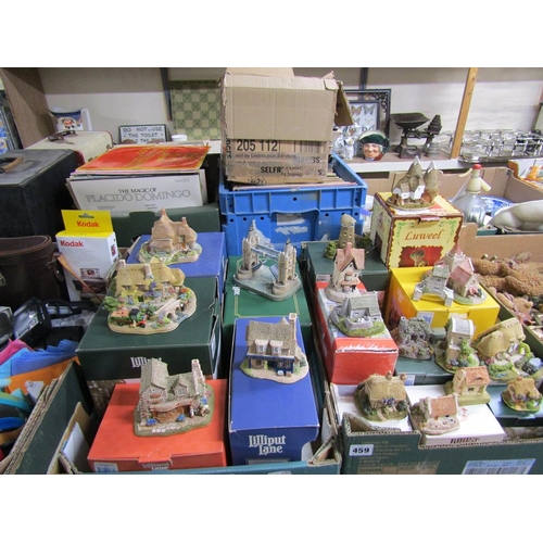459 - TWO BOXES OF BOXED LILLIPUT LANE COTTAGES