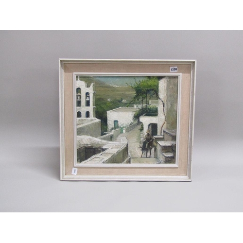 1208 - WILLIAM JENGE - LITTLE DONKEY, SIGNED OIL ON BOARD, FRAMED