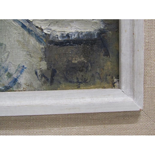 1208 - WILLIAM JENGE - LITTLE DONKEY, SIGNED OIL ON BOARD, FRAMED