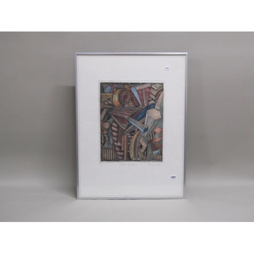 1221 - TONY WILSON - TOOL MAKERS, COLOURED LIMITED EDITION PRINT, F/G 5/10