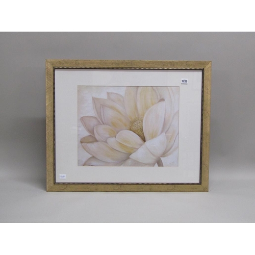 1225 - KAYE - FLOWER, COLOURED PRINT, F/G