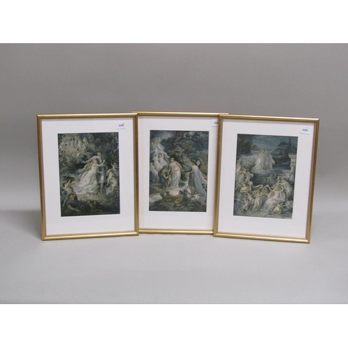 1226 - COLL. OF SIX F/G COLOURED PRINTS - CLASSICAL MYSTICAL SCENES, F/G