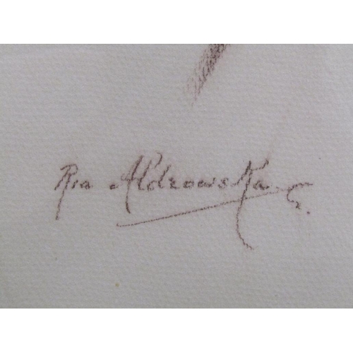 1231 - RIA ALDROWSKI - TWO ARAB GENTLEMAN, WATERCOLOURS, F/G