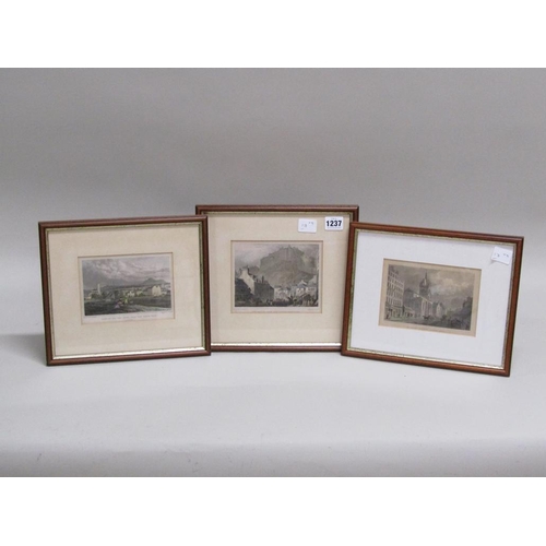 1237 - THOMAS R SHEPHERD - FOUR F/G COLOURED PRINTS, VARIOUS 19C SUBJECTS