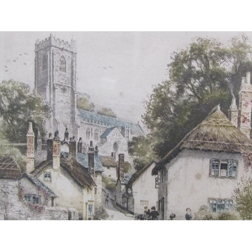 1243 - HENRY G WALKER - PAIR, 19C BLACKSMITH & CHURCH LANE, F/G COLOURED PRINTS