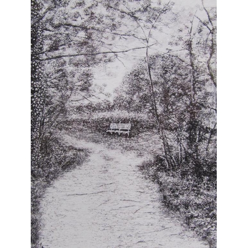 1261 - TWO F/G B&W ENGRAVINGS - ONE BY SUE SCULLARD