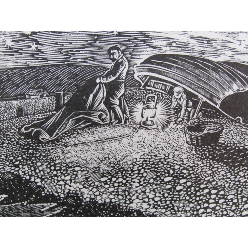 1261 - TWO F/G B&W ENGRAVINGS - ONE BY SUE SCULLARD