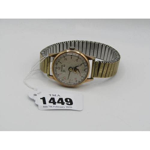 1449 - HELVETIA MOON PHASE DATE CALENDAR WATCH