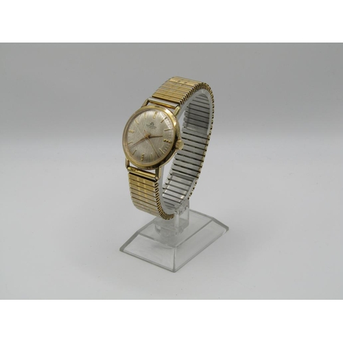 1460 - BUCHERER 17 JEWEL GENTS WRISTWATCH MOVEMENT ON EXPANDING METAL STRAP