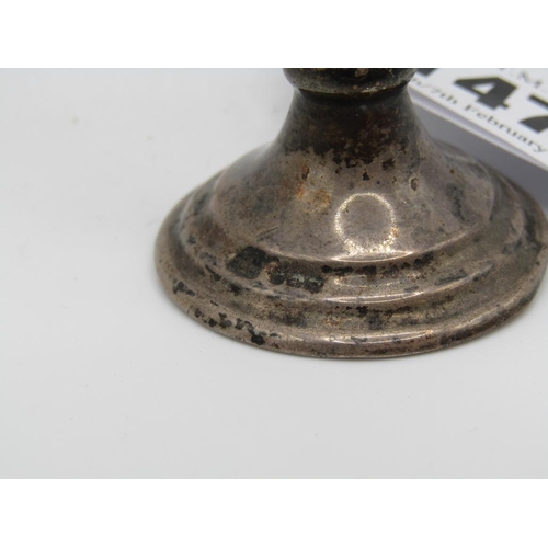 1475 - SILVER MOTHER OF PEARL PARROT PIN CUSHION/HOLDER