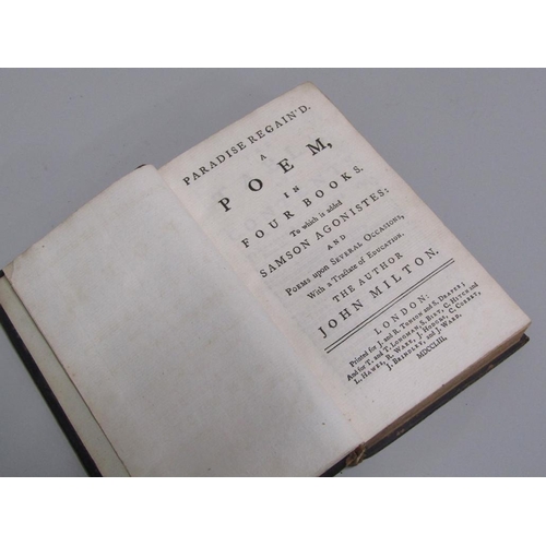 1490 - BOOK - JOHN MILTON PARADISE REGAINED