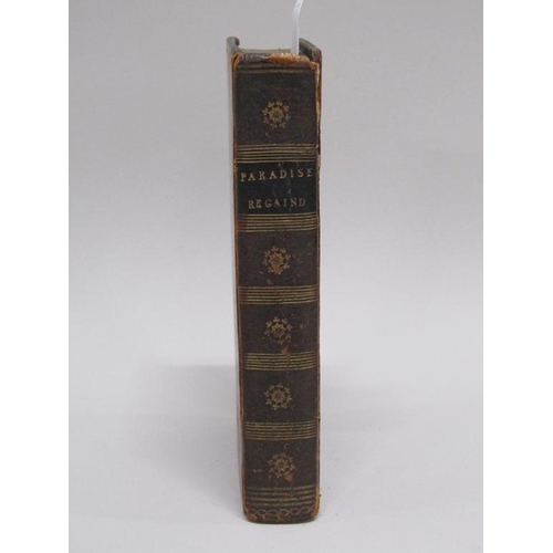 1490 - BOOK - JOHN MILTON PARADISE REGAINED