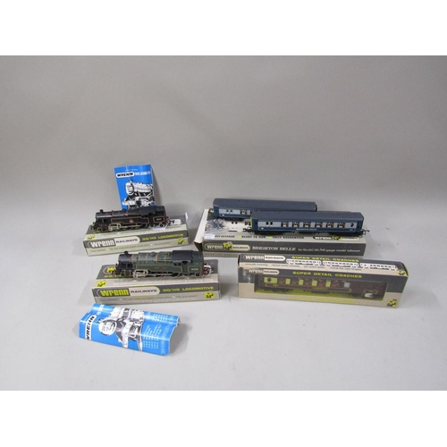 1295G - 4 BOXED WRENN RAILWAYS OO/HO TO INC. ONE BR BLACK, ONE BR GREEN, PULLMAN CARRIAGE AND THE BRIGHTON A... 