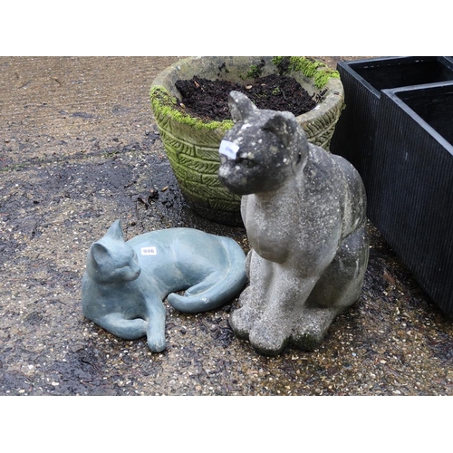 946 - TWO GARDEN ORNAMENTS