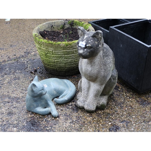 946 - TWO GARDEN ORNAMENTS