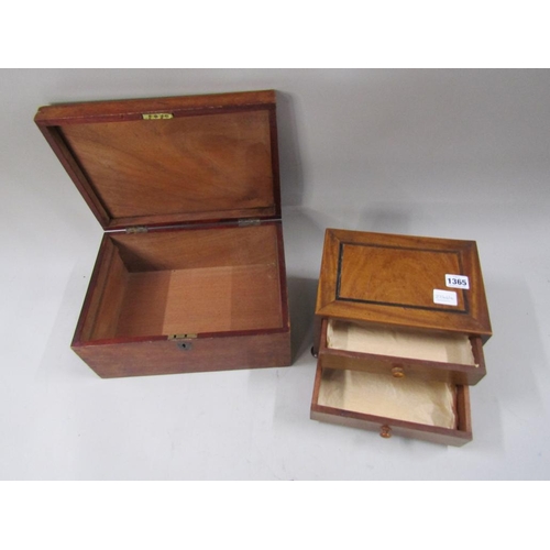 1365 - TWO 19C WORK BOXES