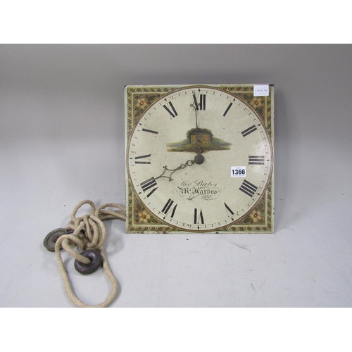 1366 - THOMAS BATES LONGCASE CLOCK MOVEMENT