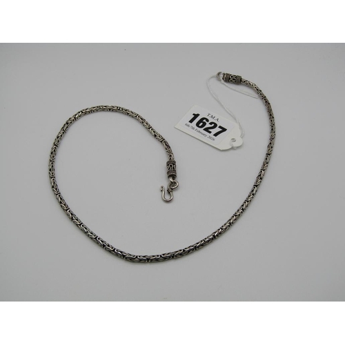 1627 - SILVER ORNATE NECKLACE