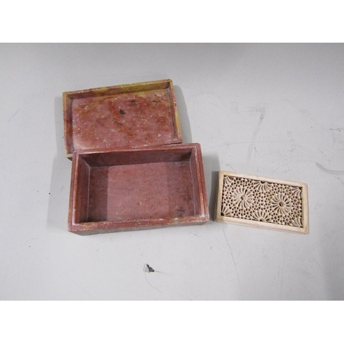 1438 - ORIENTAL SOAPSTONE BOX