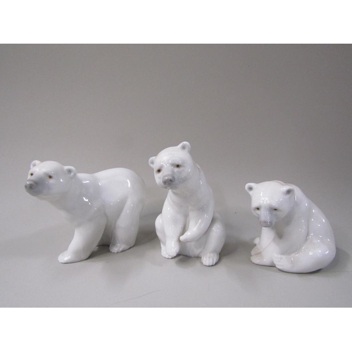 1793 - THREE LLADRO POLAR BEARS