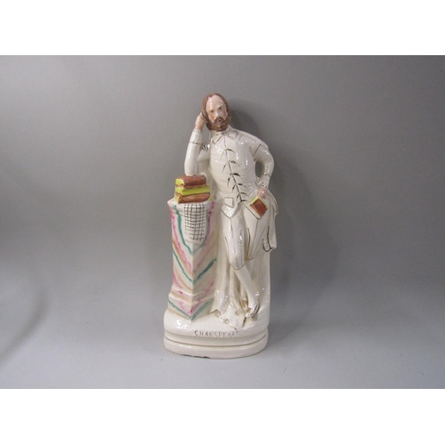 1807 - VICTORIAN LARGE FIGURE OF SHAKSPEARE, A/F