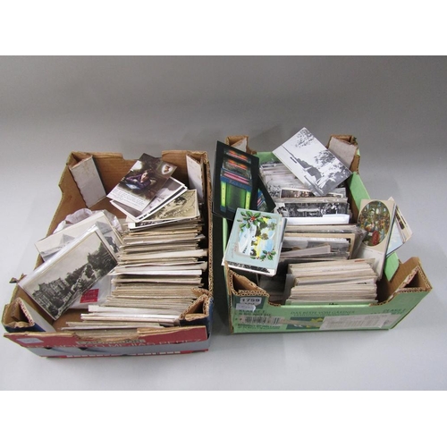 1759 - TWO BOXES OF MIXED POSTCARDS