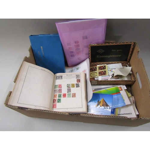 1775 - BOX OF FIRST DAY COVERS, STAMPS ETC