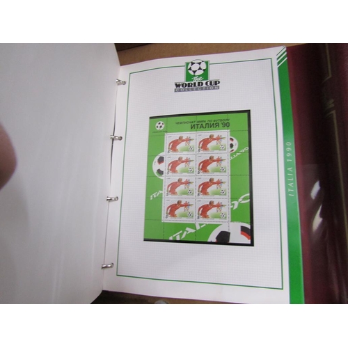 1778 - FIVE ALBUMS OF MASTER FILES WORLD CUP ITALIA '90 STAMPS AND FIRST DAY COVERS