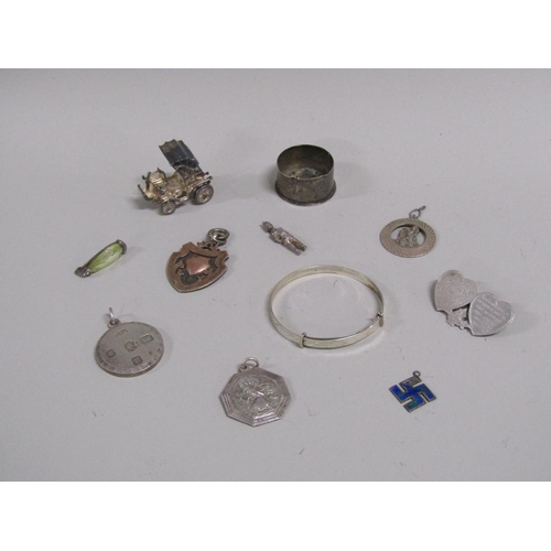 1500 - SILVER PENDANTS, BABY BANGLE, SILVER CHARM ETC