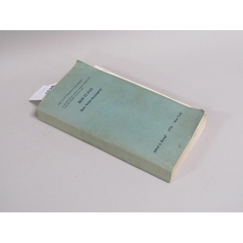 1526 - BOOK - HOW IT WAS BY MARY WELSH HEMMINGWAY, UNCORRECTED PROOF COPY PRINTED BY ALFRED A KNOPF 1976, N... 