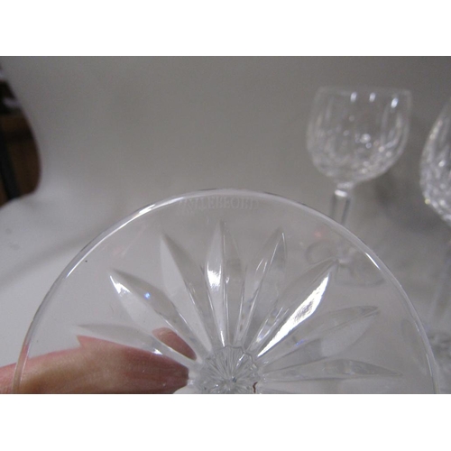 1858 - TEN WATERFORD CUT WINE GLASSES