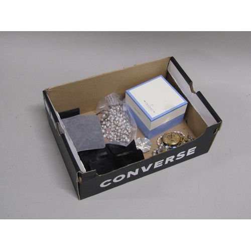 1695 - MIXED COSTUME JEWELLERY, POCKET WATCHES ETC