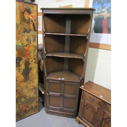 1869 - ERCOL CORNER CUPBOARD 92 x 185 cms