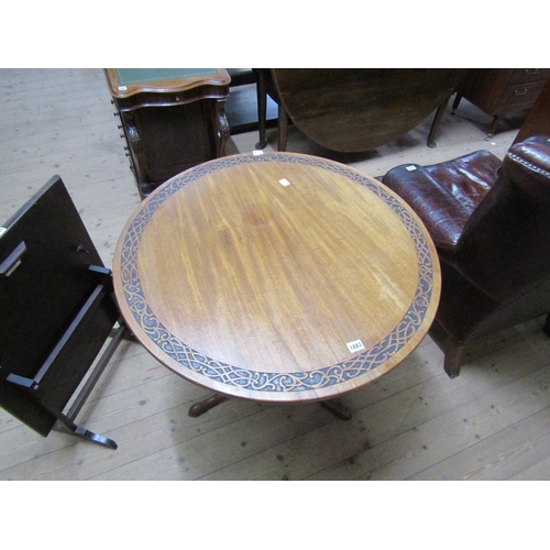 1883 - GEORGIAN MAHOGANY BIRDCAGE TRIPOD TABLE, 82CM W, 76CM H