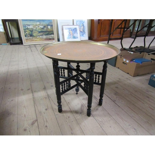 1907 - BRASS TRAY ON STAND