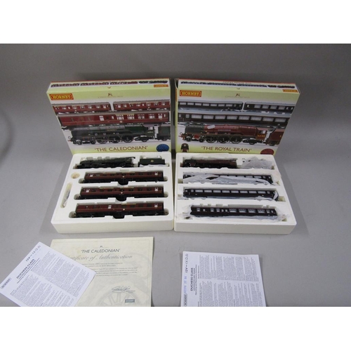 1295C - HORNBY ROYAL TRAIN SET AND A CALEDONIAN TRAIN SET