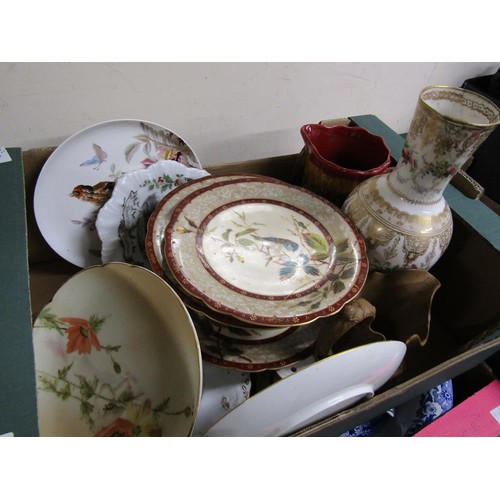 347 - TWO BOXES OF MIXED CHINA TO INCL B&W