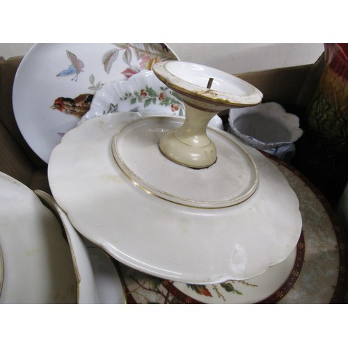 347 - TWO BOXES OF MIXED CHINA TO INCL B&W
