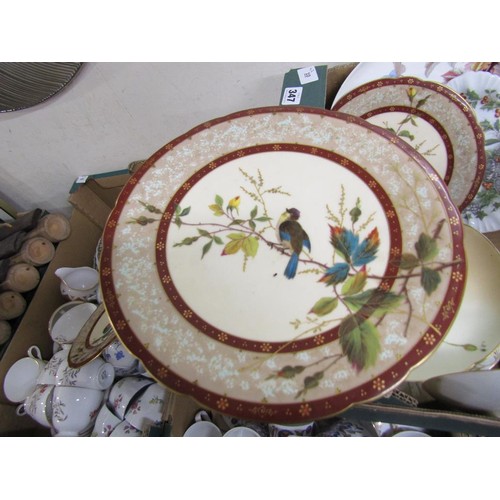 347 - TWO BOXES OF MIXED CHINA TO INCL B&W