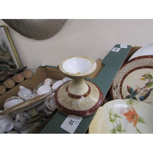 347 - TWO BOXES OF MIXED CHINA TO INCL B&W