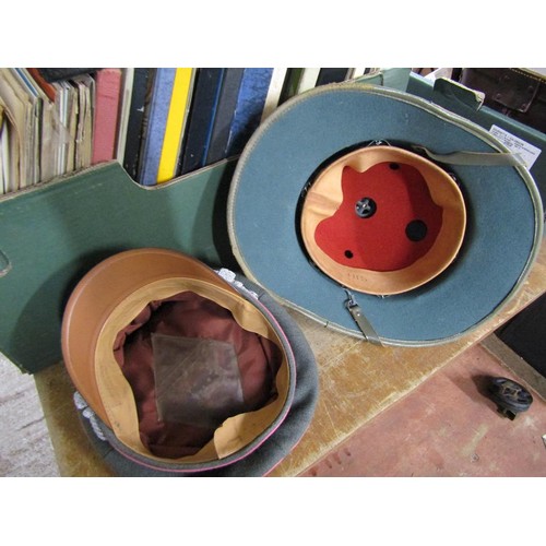 478 - BOX OF GERMAN MILITARY HATS