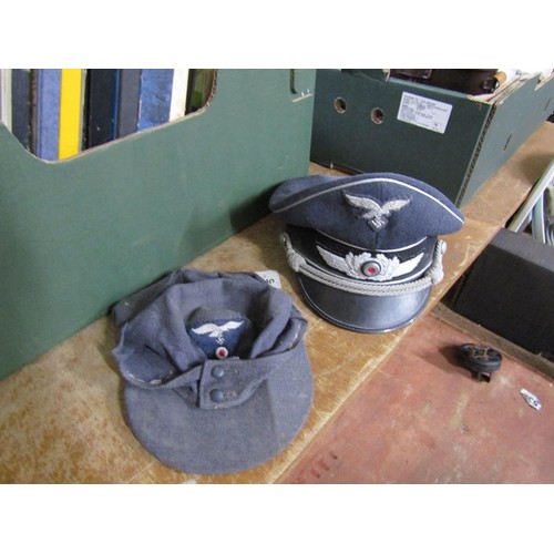 478 - BOX OF GERMAN MILITARY HATS