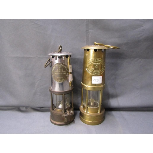 10 - TWO MINERS LAMPS