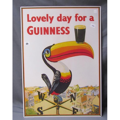 20 - REPLICA TIN GUINNESS SIGN