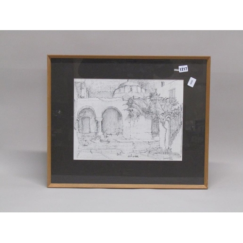1217 - WILLIAM GENGE - B&W, THE TEMPLE, F/G
