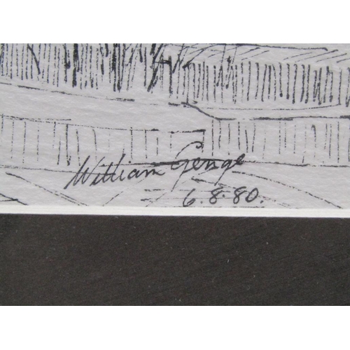 1217 - WILLIAM GENGE - B&W, THE TEMPLE, F/G