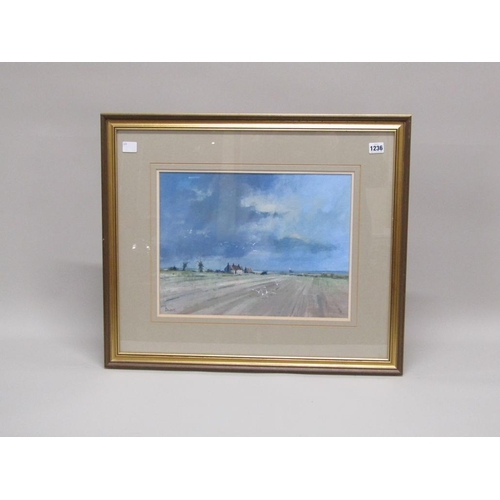 1236 - BECKETT - EAST ANGLIAN LANDSCAPE, SIGNED OIL ON CANVAS, FRAMED