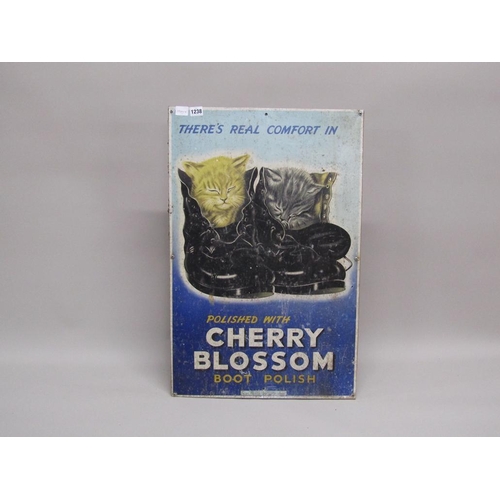 1238 - CHERRY BLOSSOM SHOE POLISH ADVERTISING SIGN