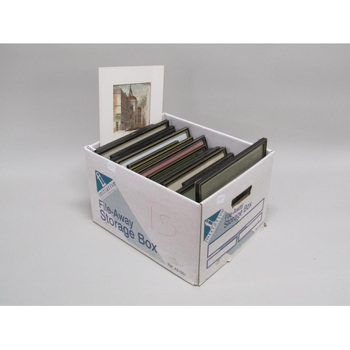 1242 - COLLECTION OF B&W AND COLOURED PRINTS