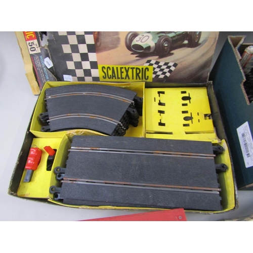 THREE BOXES OF SCALEXTRIC